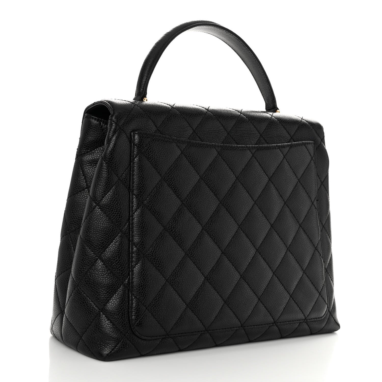 Chanel Caviar Quilted Jumbo Kelly Flap Black 3 of 12