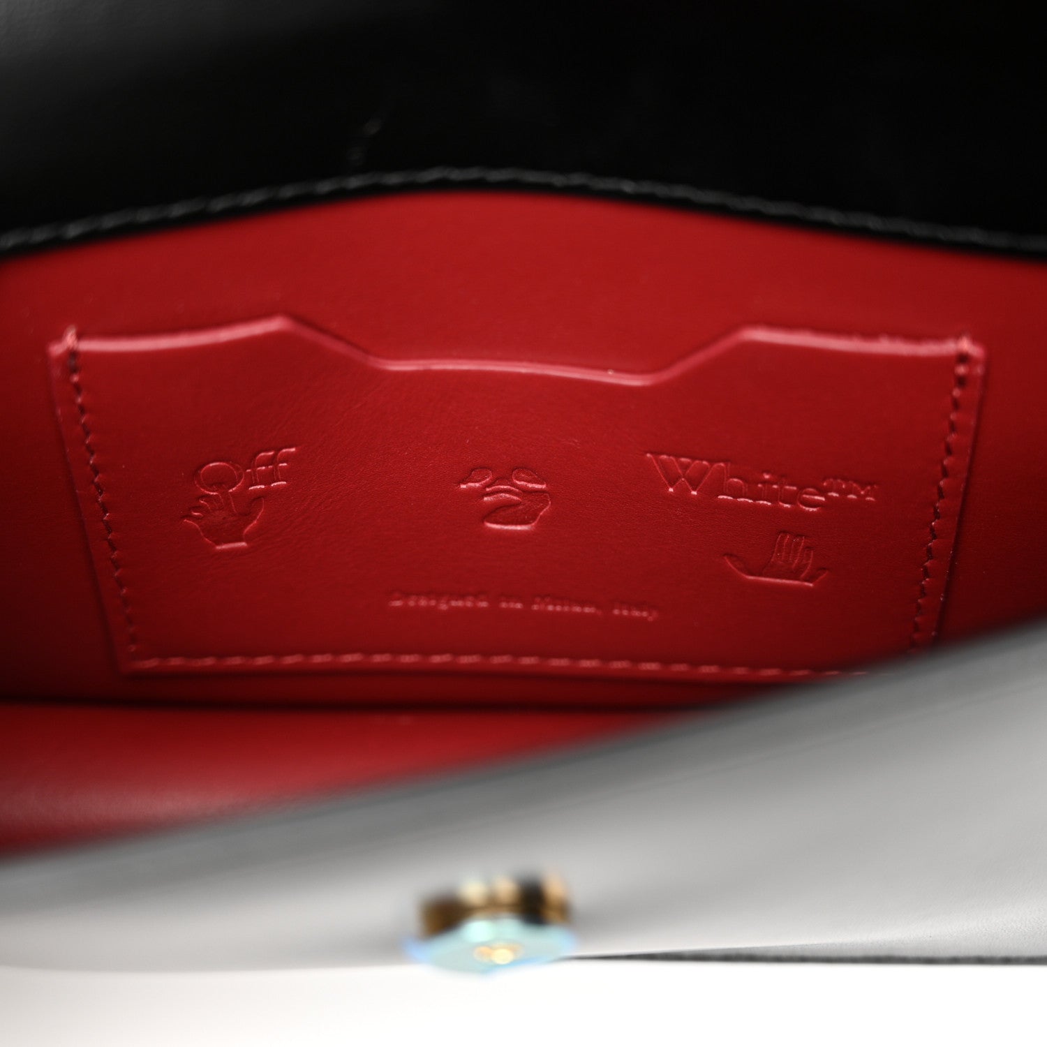 Off-White Calfskin Jitney Belt Bag Black 6 of 11