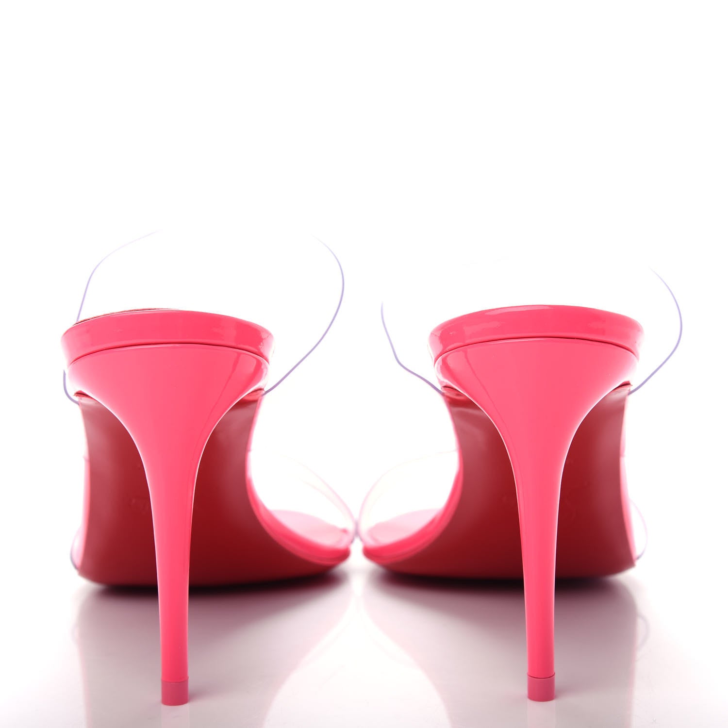 Christian Louboutin Patent PVC Just Nothing 85 Slide Sandals 37.5 Magnifique 7 of 10