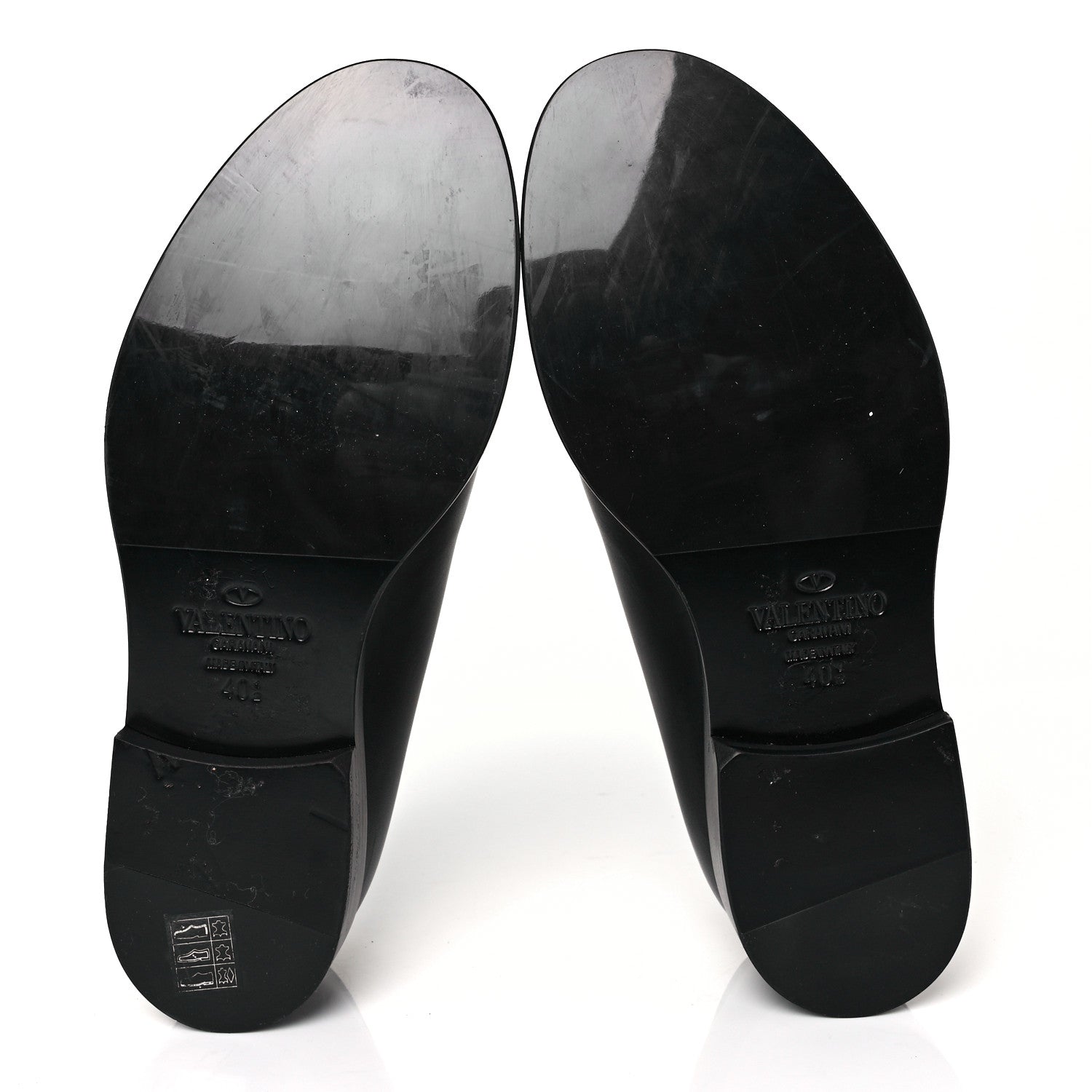 Valentino Garavani Nappa Mens Rockstud Loafers 40.5 Black 6 of 9