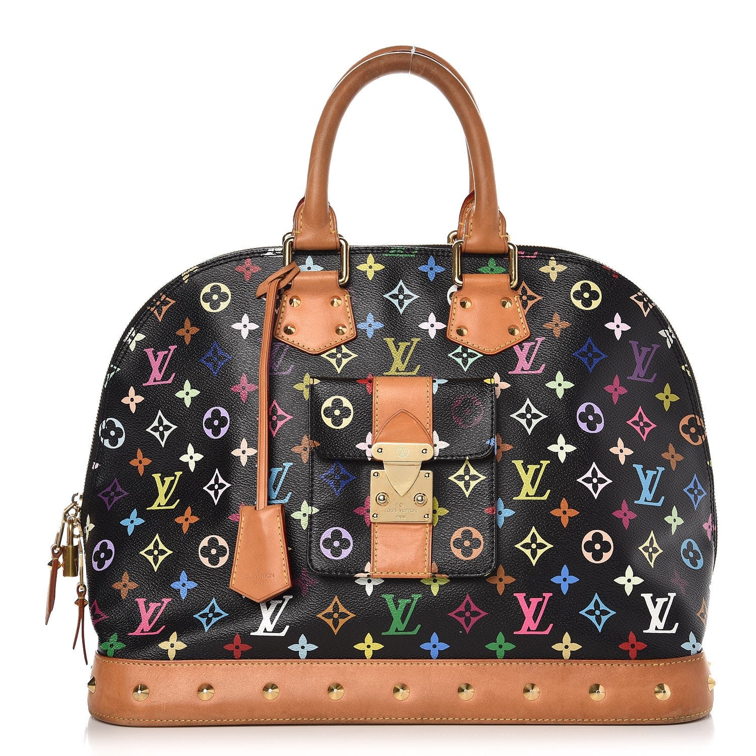 Louis Vuitton Monogram Multicolor Alma GM Black 1 of 15