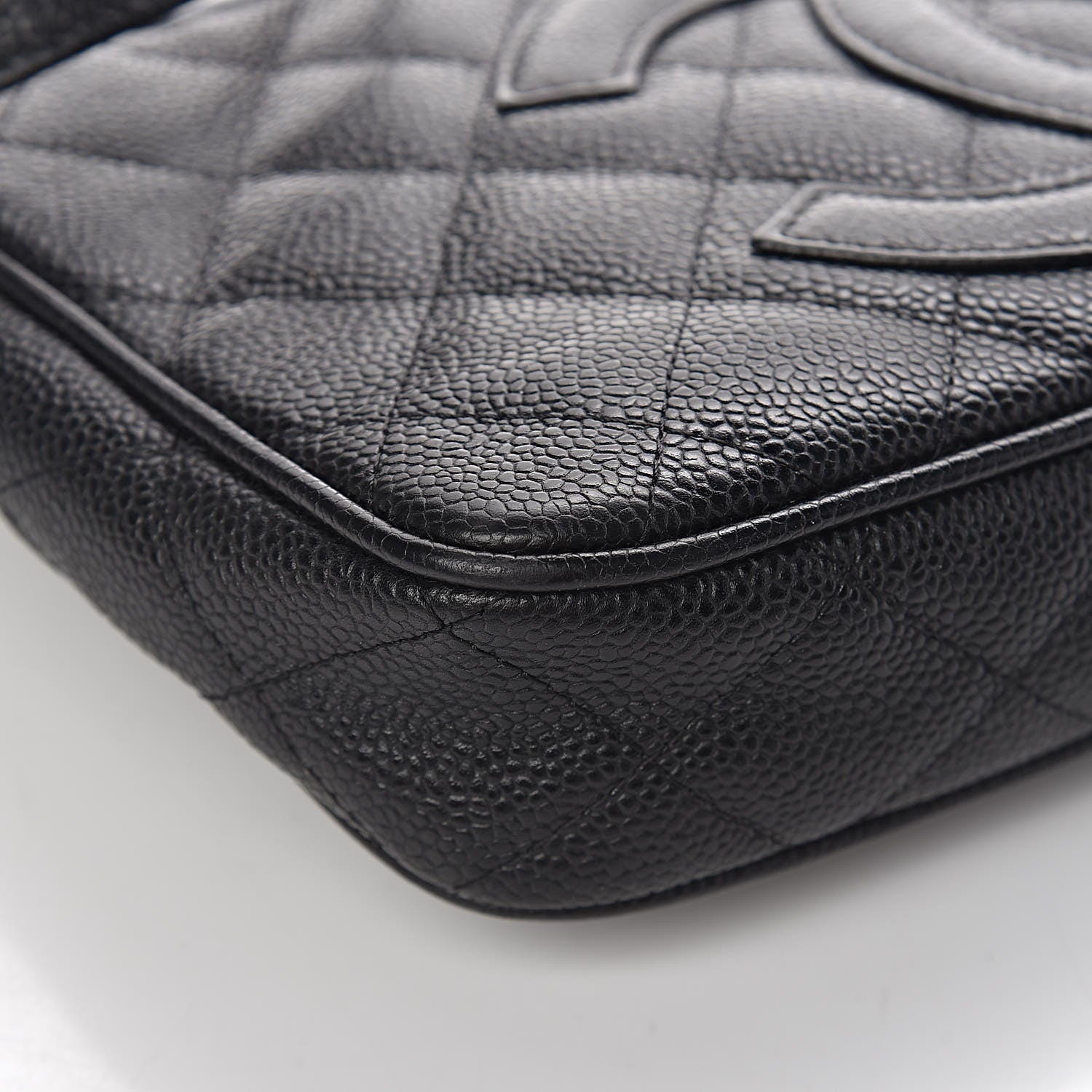 Chanel Caviar Quilted CC Shoulder Bag Black 11 of 17