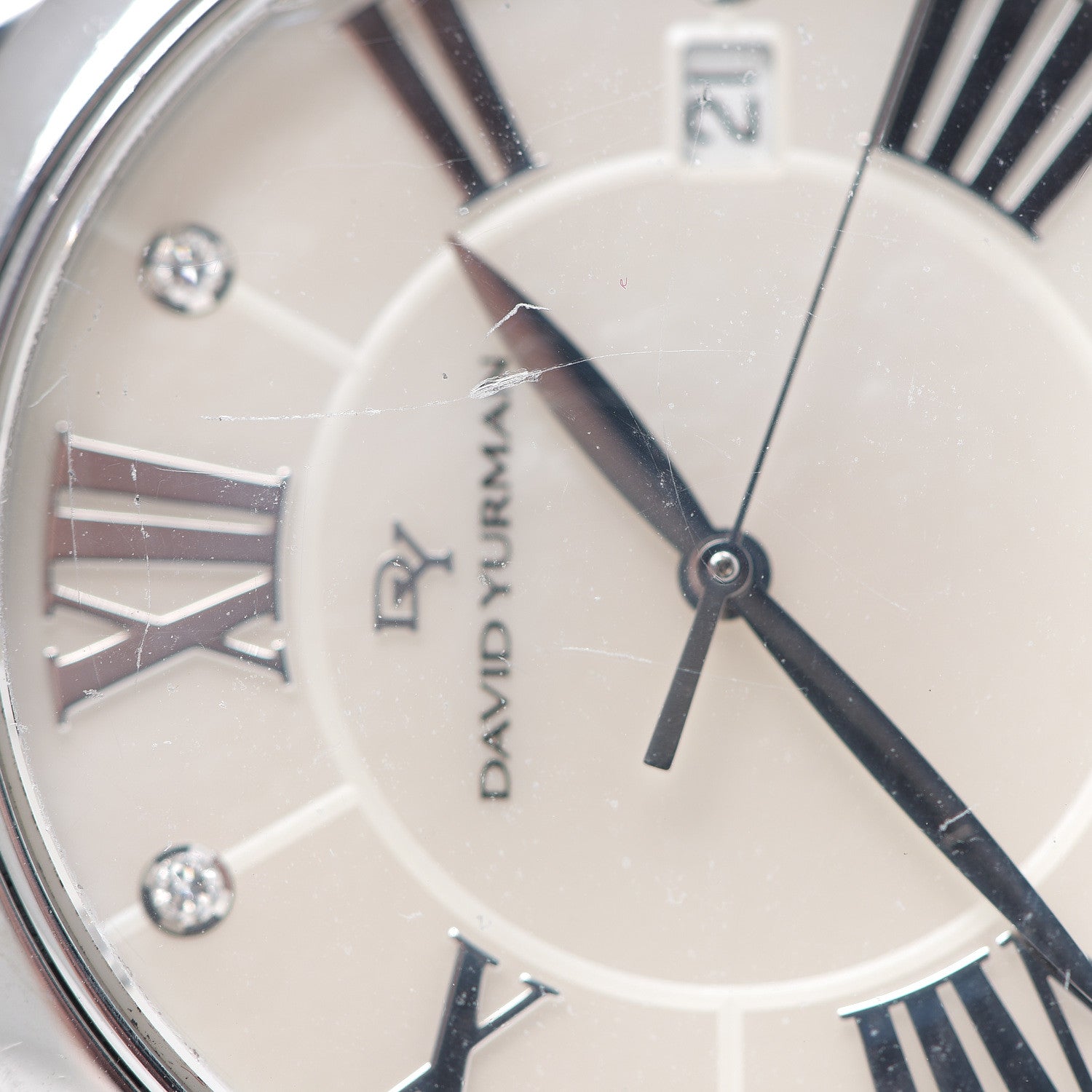 David Yurman Stainless Steel Diamond Mother of Pearl 38mm Classic Quartz Watch 4 of 5