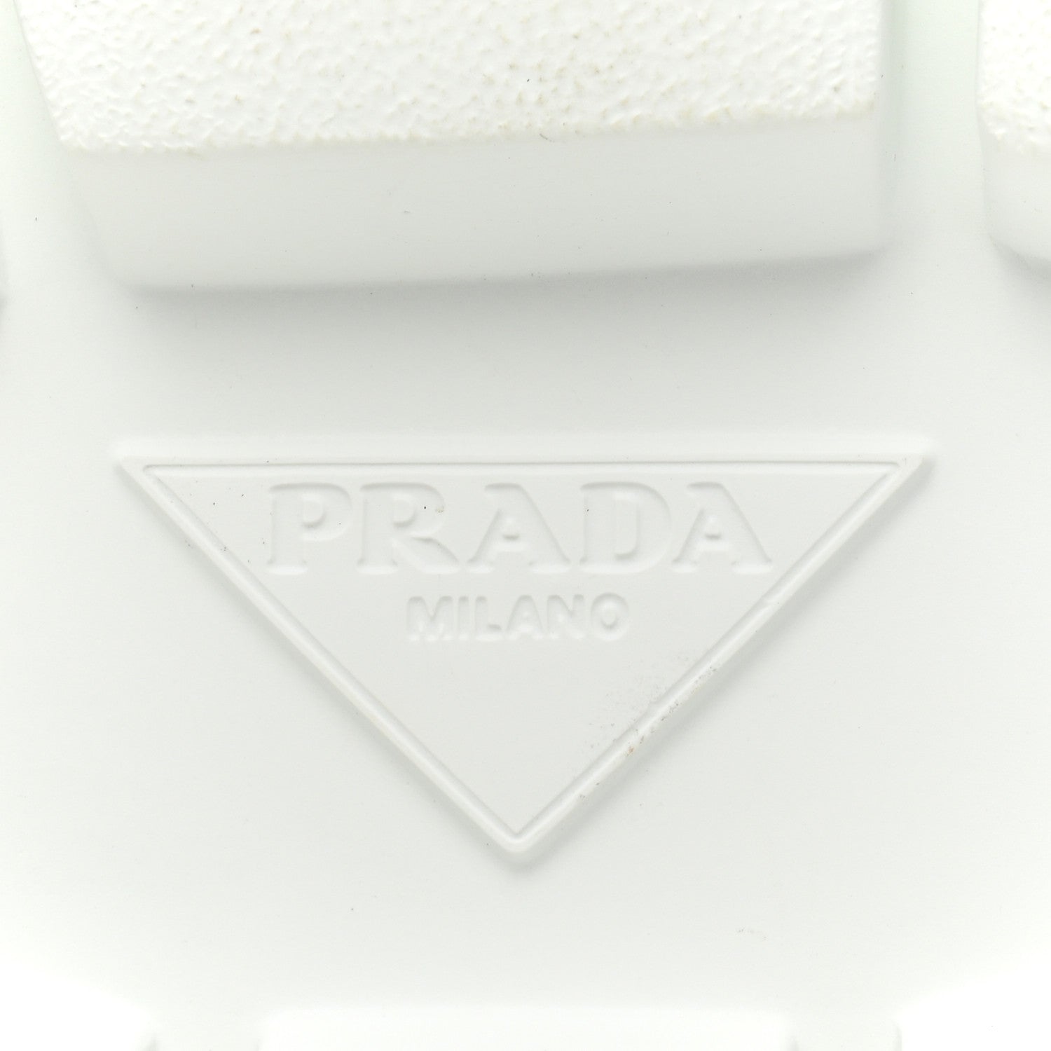 Prada Rubber Technical Knit Fabric Triangle Logo Evolution 55mm Sneakers 39 White 8 of 11