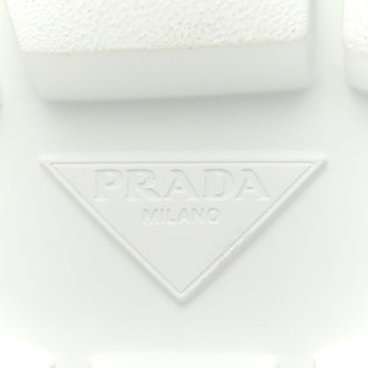 Prada Rubber Technical Knit Fabric Triangle Logo Evolution 55mm Sneakers 39 White 8 of 11