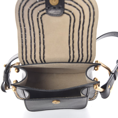 Chloe Calfskin Braided Mini Hudson Shoulder Bag Black 5 of 9