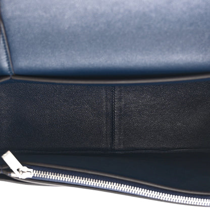 Celine Shiny Smooth Calfskin Medium Frame Shoulder Bag Steel Blue Plum 5 of 10