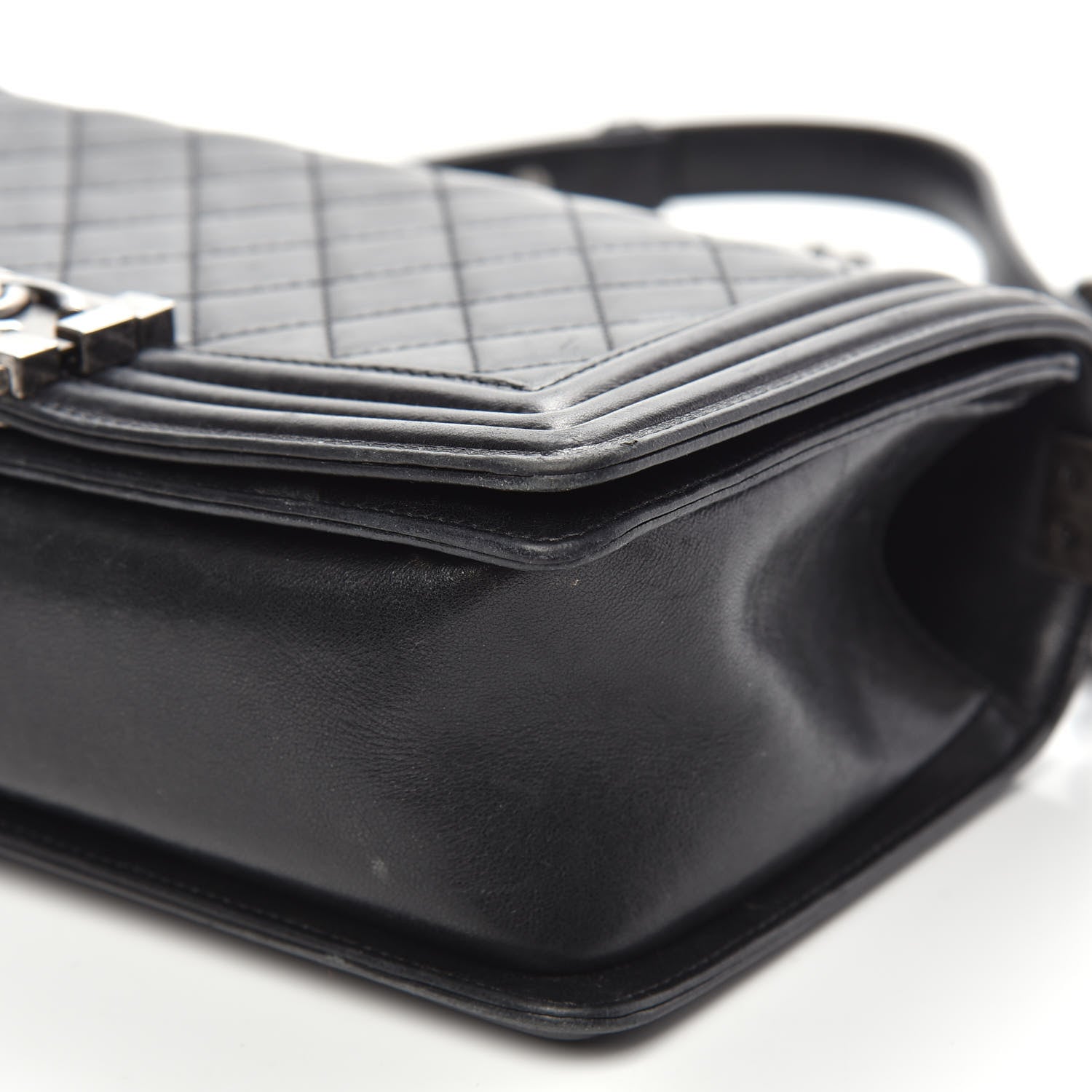 Chanel Lambskin Quilted Medium Boy Flap Black 11 of 18