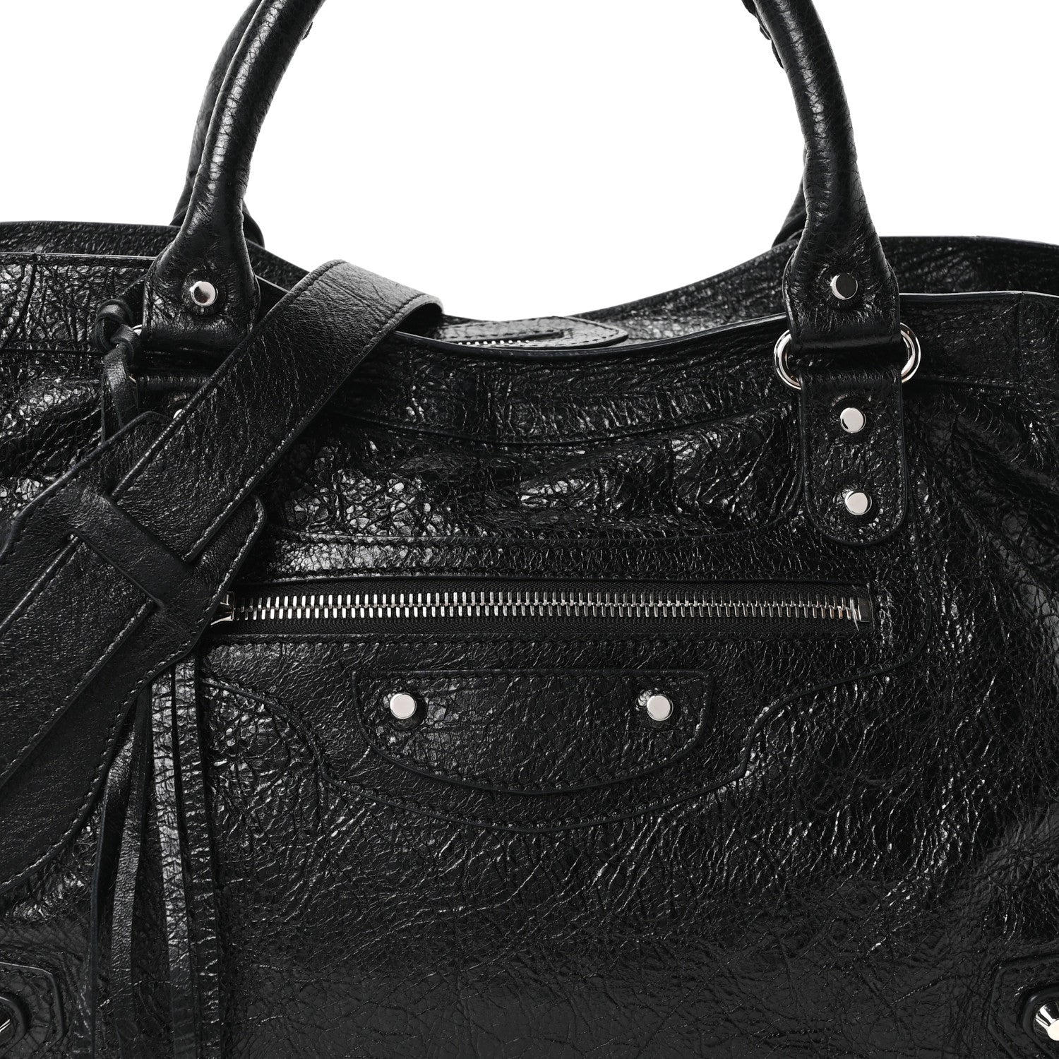 Balenciaga Agneau Classic Silver Hardware City Black 9 of 12