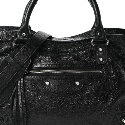 Balenciaga Agneau Classic Silver Hardware City Black 9 of 12