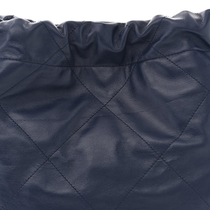 Chanel Shiny Calfskin Quilted Small Chanel 22 Navy 9 of 11