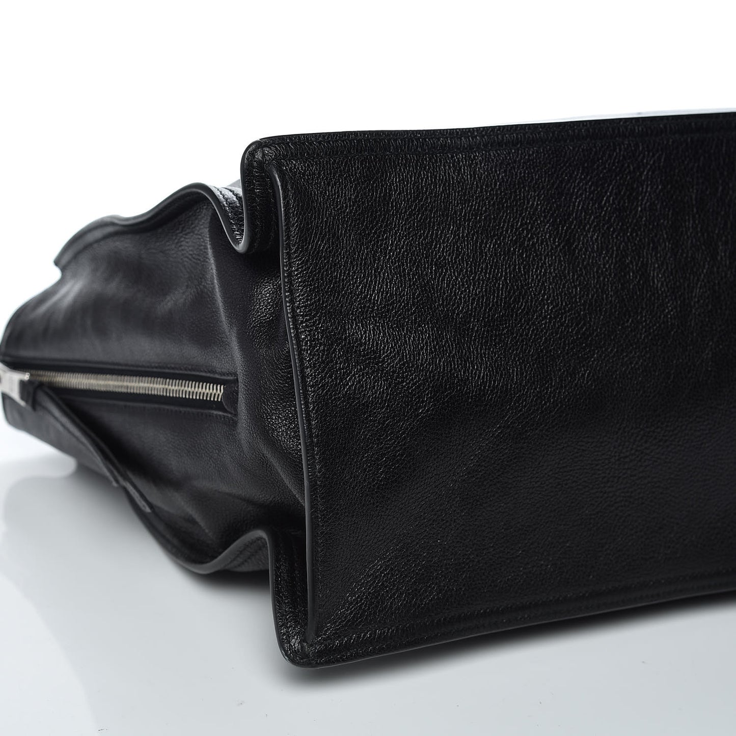 Glace Calf Etiquette Tote Black Astrale