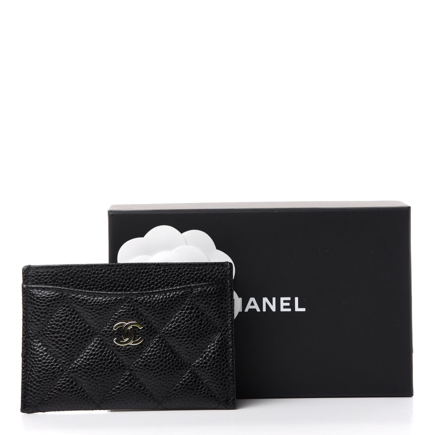 Chanel Caviar Quilted Card Holder Black 8 of 8