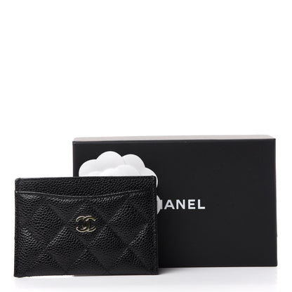 Chanel Caviar Quilted Card Holder Black 8 of 8