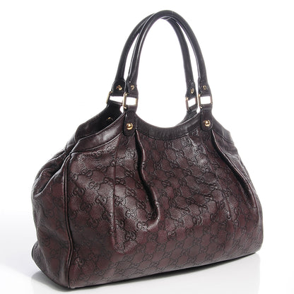 Gucci Guccissima Medium Sukey Tote Chocolate 3 of 8