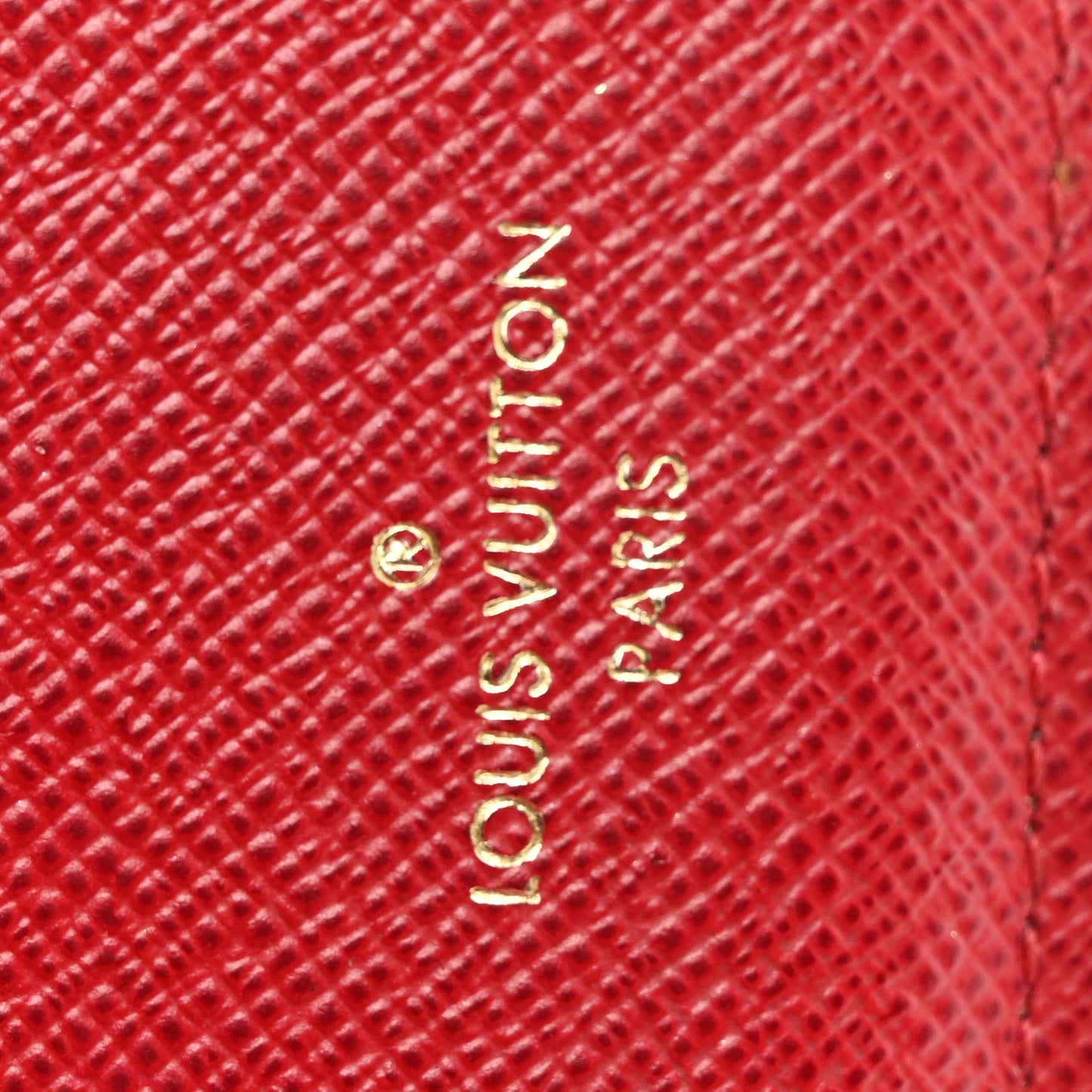 Damier Ebene Victorine Wallet Red