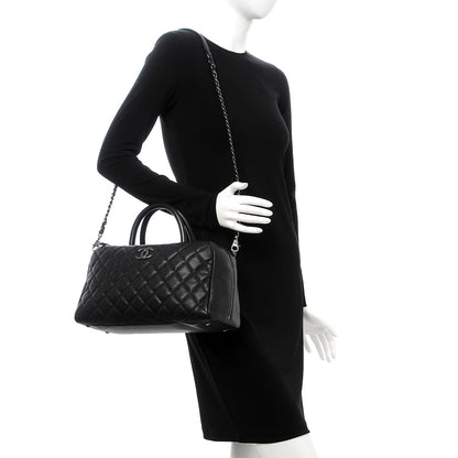 Chanel Caviar Quilted Large Coco Handle Bowling Bag Black 2 of 8