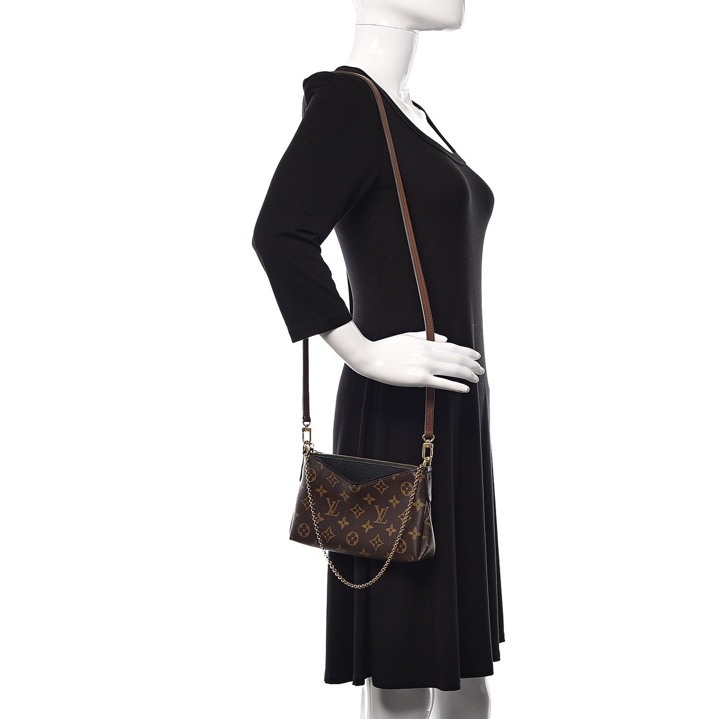 Monogram Pallas Clutch Black