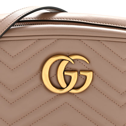 Gucci Calfskin Matelasse Small GG Marmont Chain Shoulder Bag Porcelain Rose 8 of 13