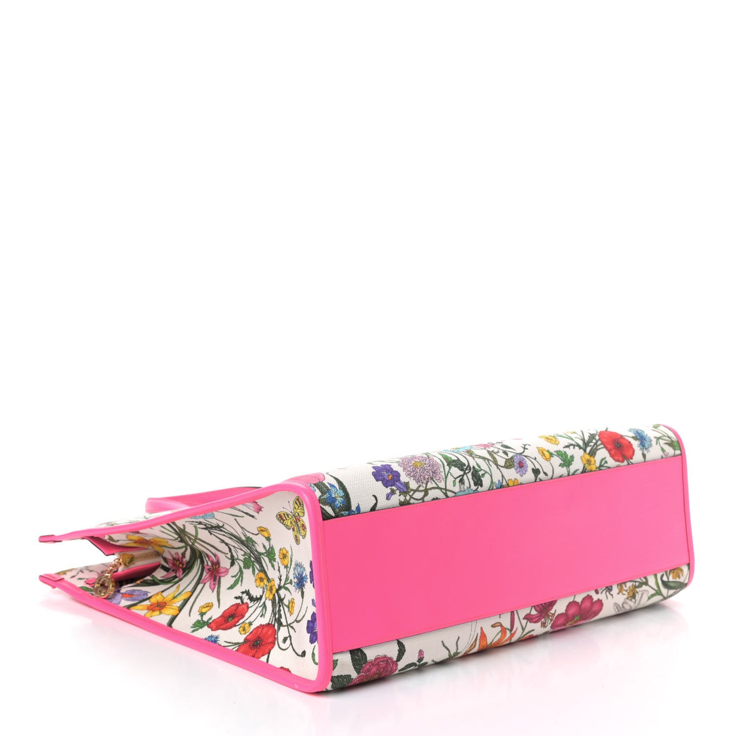 Canvas Large Flora Tote Pink Multicolor Fuchsia