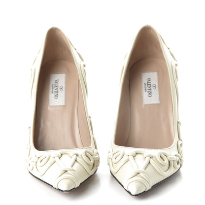 Valentino Garavani Nappa Swirl Pumps 36.5 Ivory 2 of 8