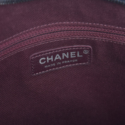 Chanel Sheepskin Quilted Jumbo Easy Flap Navy Blue 6 of 7