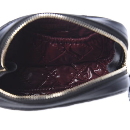 Chanel Caviar Quilted Small Curvy Pouch Cosmetic Case Black 5 of 9