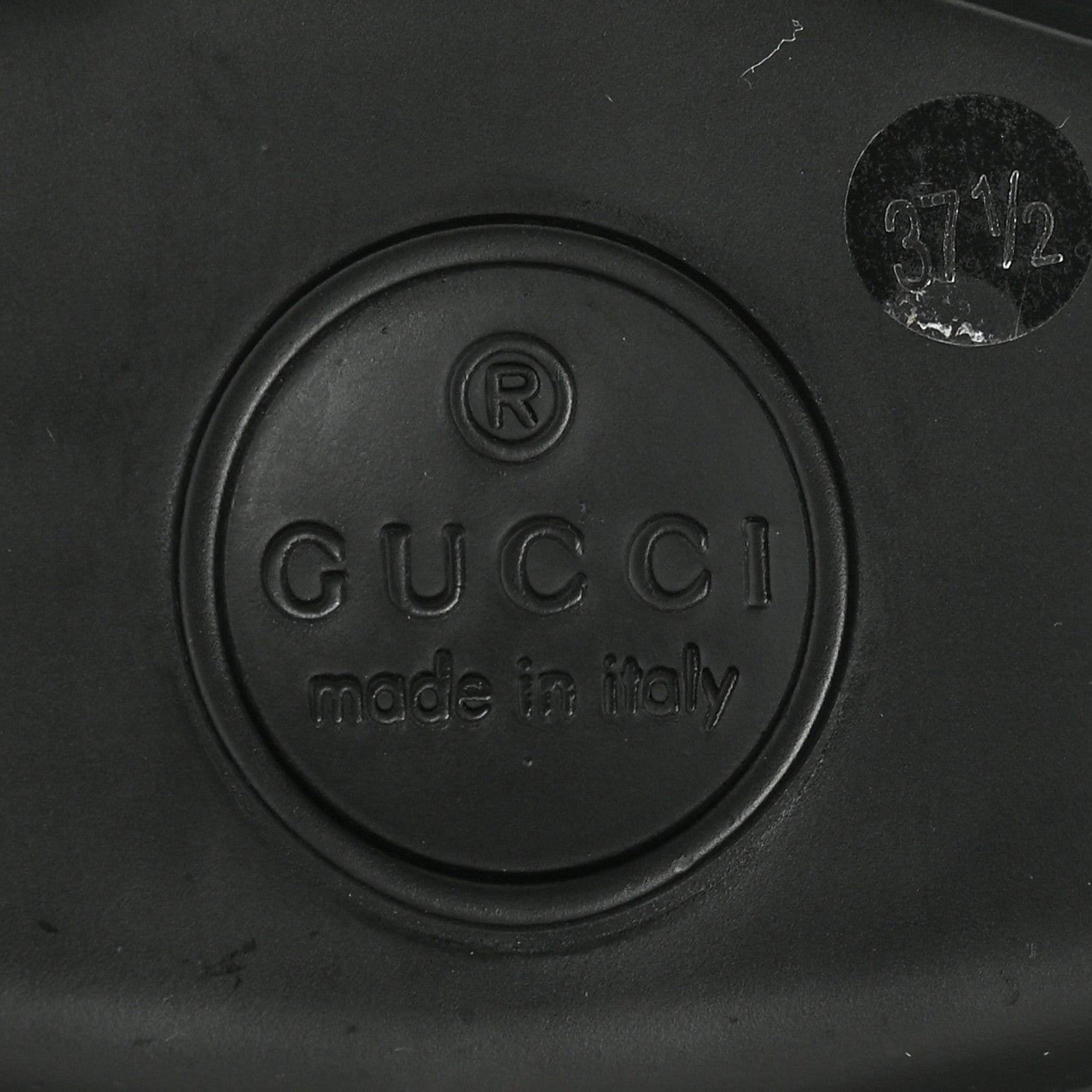 Gucci Magnum Calfskin Womens Horsebit Platform Mules 37.5 Black 8 of 9