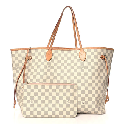 Louis Vuitton Damier Azur Neo Neverfull GM Rose Ballerine 3 of 11