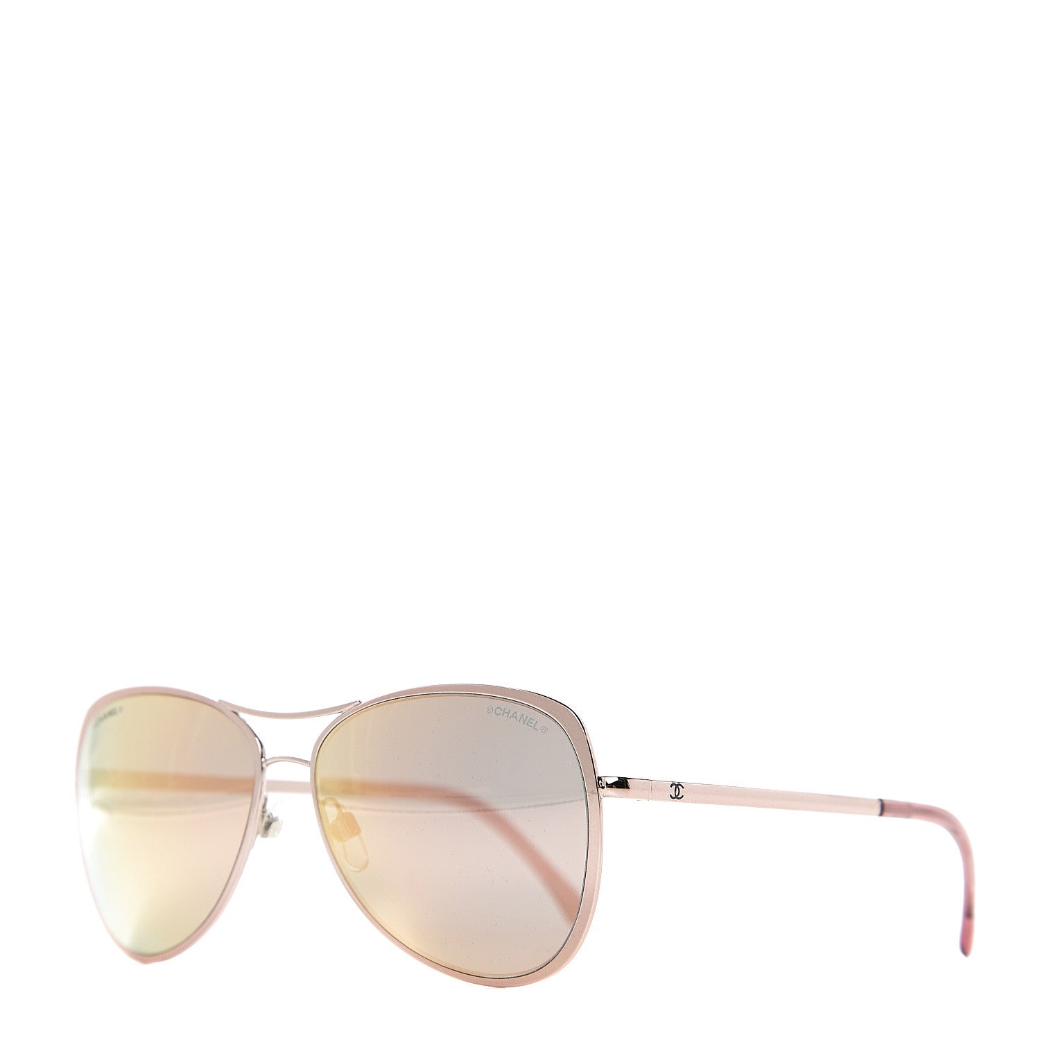 Chanel 18K Pilot Summer Sunglasses 4223 Pink Gold 1 of 8