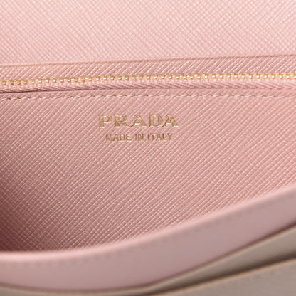 Prada Saffiano Metal Continental Flap Wallet Cammeo 6 of 8
