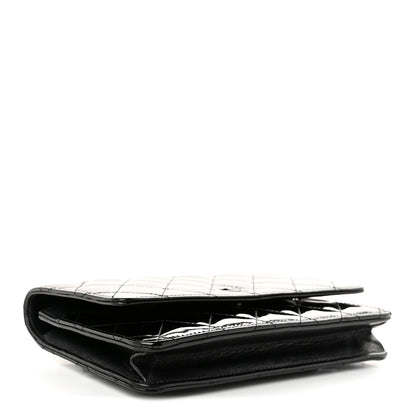 Chanel Patent Quilted Wallet On Chain WOC Black 3 of 10