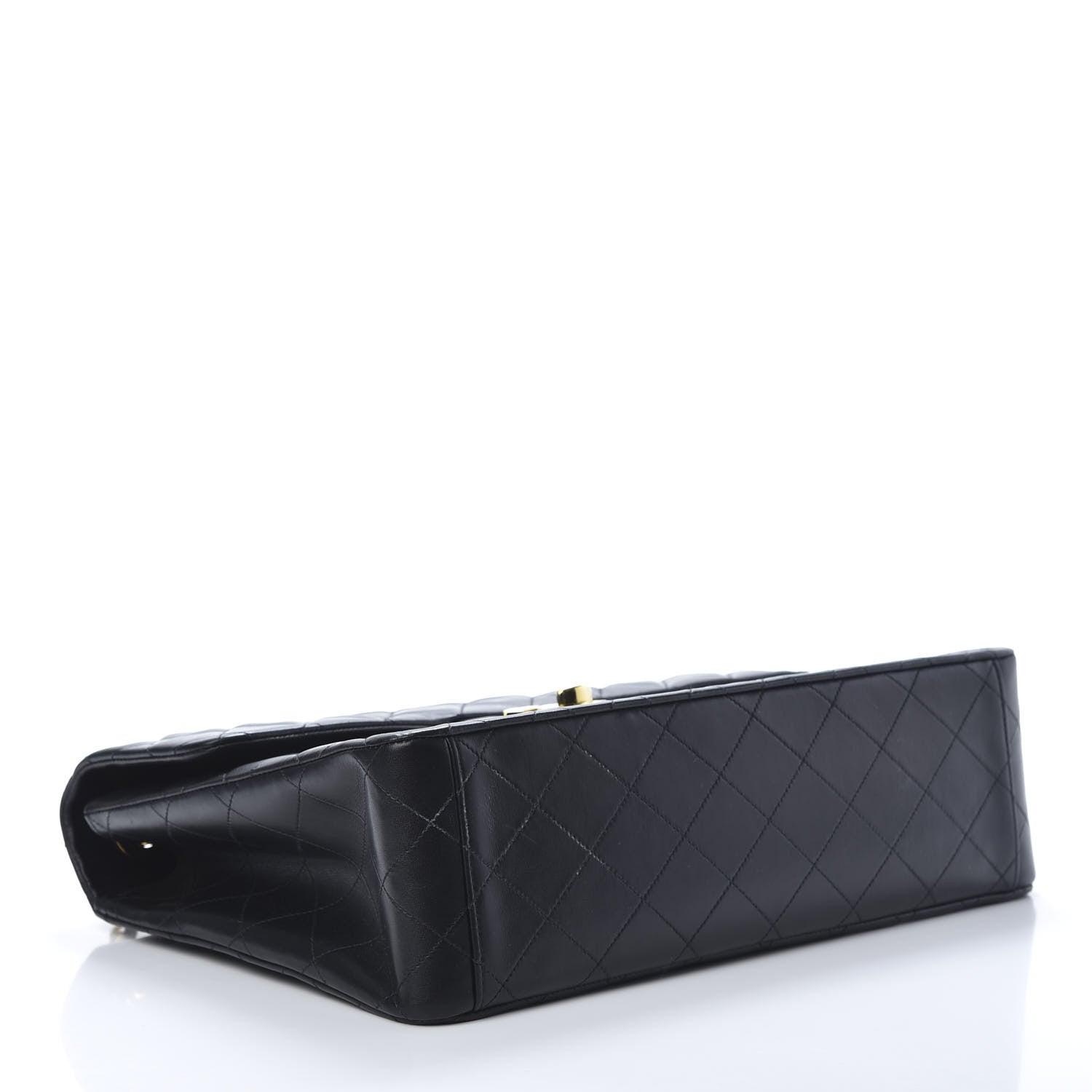 Chanel Lambskin Quilted XL Jumbo Single Flap Black 4 of 15