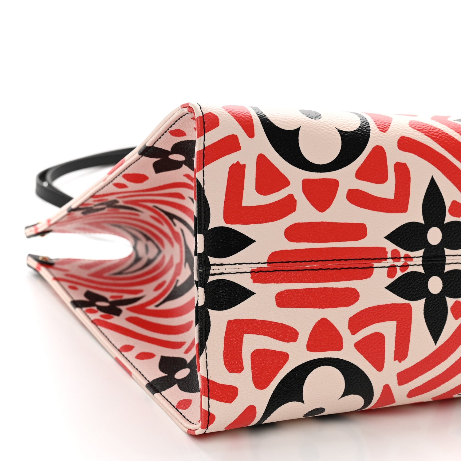 Louis Vuitton Monogram Giant Crafty Onthego GM Creme Rouge Black 9 of 11