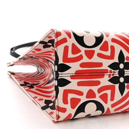Louis Vuitton Monogram Giant Crafty Onthego GM Creme Rouge Black 9 of 11