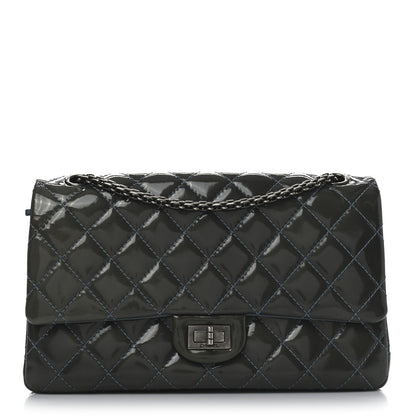 Chanel Patent Quilted 2.55 Reissue 226 Flap Blue 1 of 10