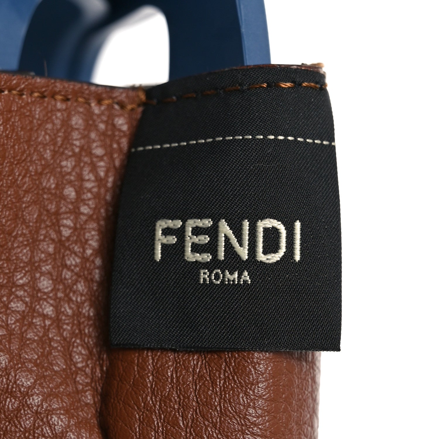 Fendi Recycled Plastic Forty8 Basket Neon Blue Dark Nut 1833175