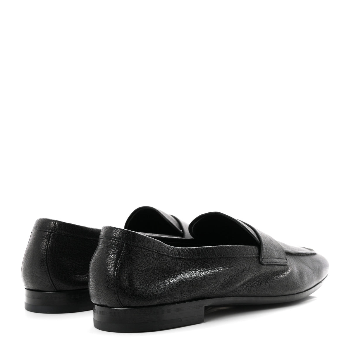 Prada Goatskin Calzature Uomo Mens Loafers 8 Black 5 of 10