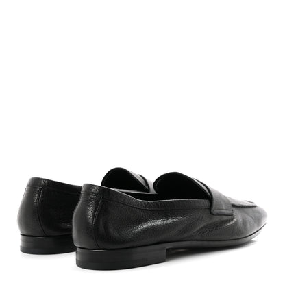 Prada Goatskin Calzature Uomo Mens Loafers 8 Black 5 of 10