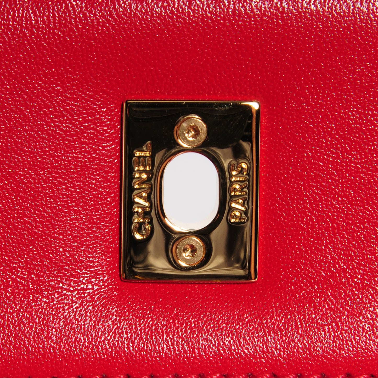 Sheepskin Quilted Vintage Mademoiselle Flap Red