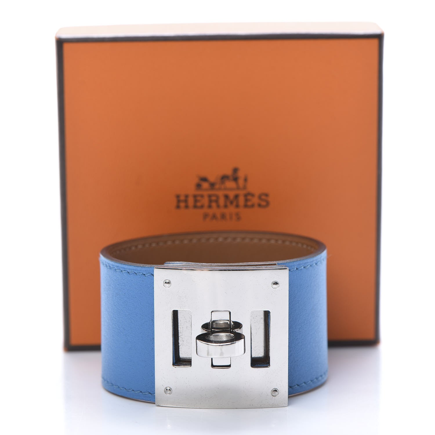 Hermes Swift Kelly Dog Bracelet T2 Bleu Zanzibar 6 of 6