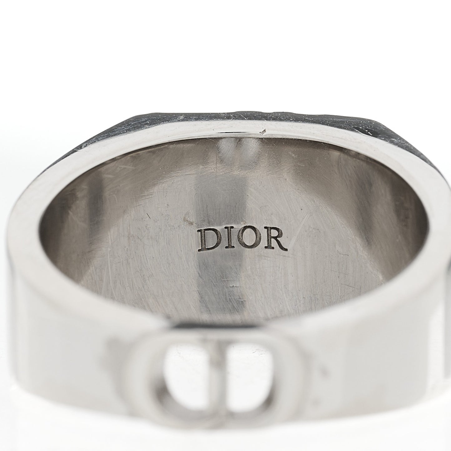 Sterling Silver Oblique Signet Ring 60 9