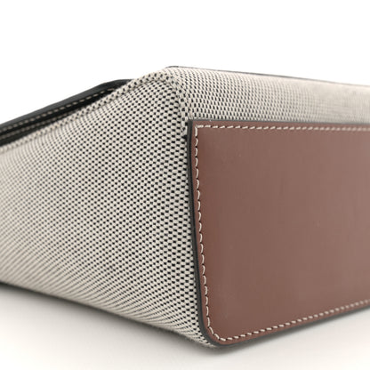 Burberry Canvas Horseferry Print Note Crossbody Bag Grey Black 9 of 12