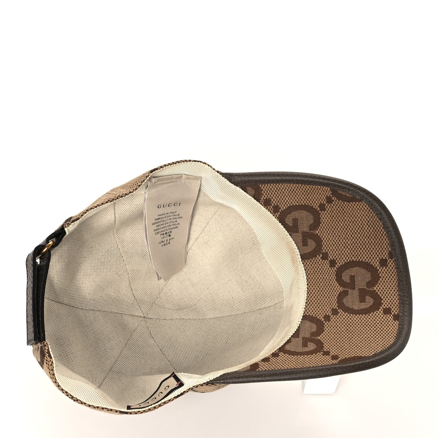 Monogram Jumbo GG Baseball Hat M 57 Camel Ebony