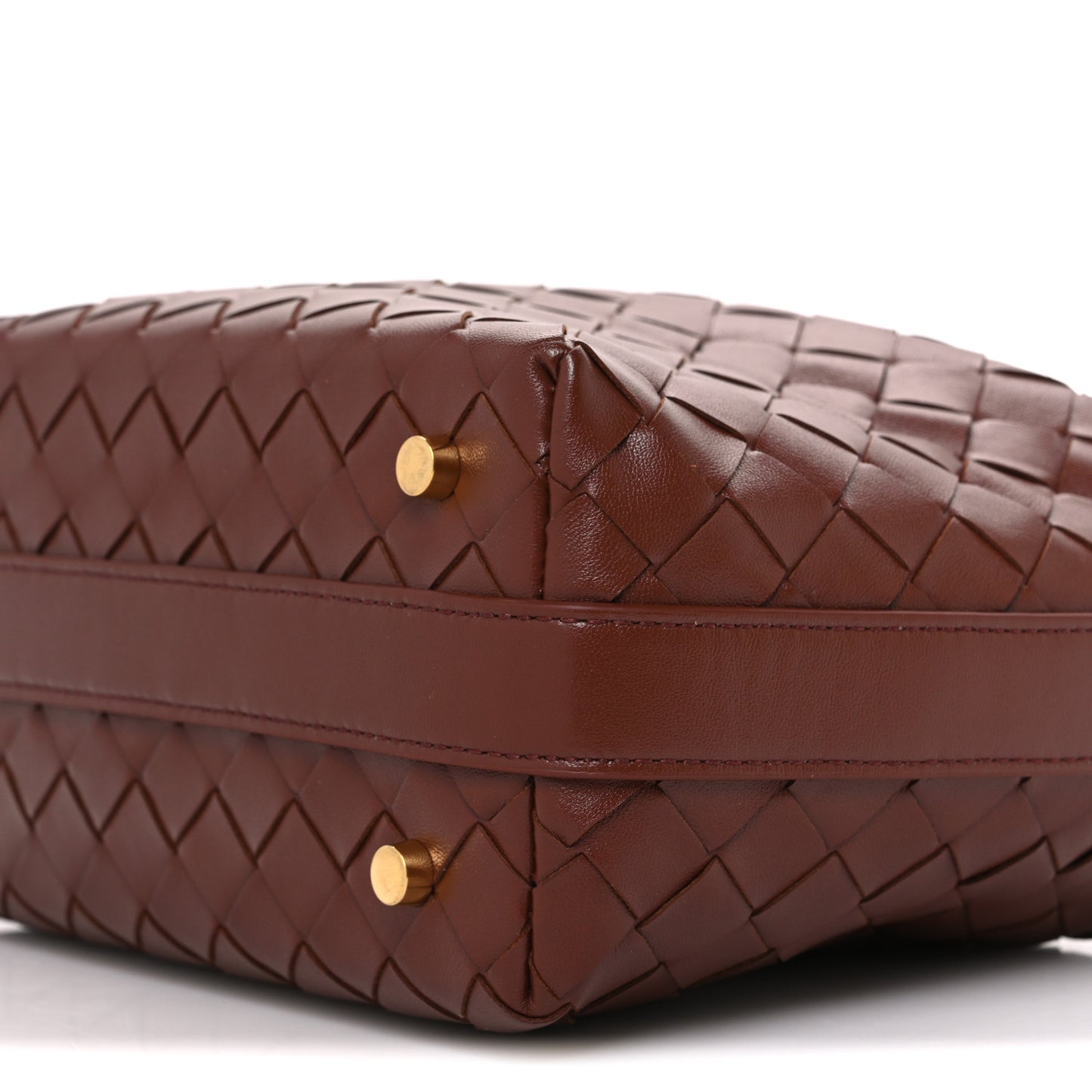 Calfskin Nappa Intrecciato Mini Wallace Sapele