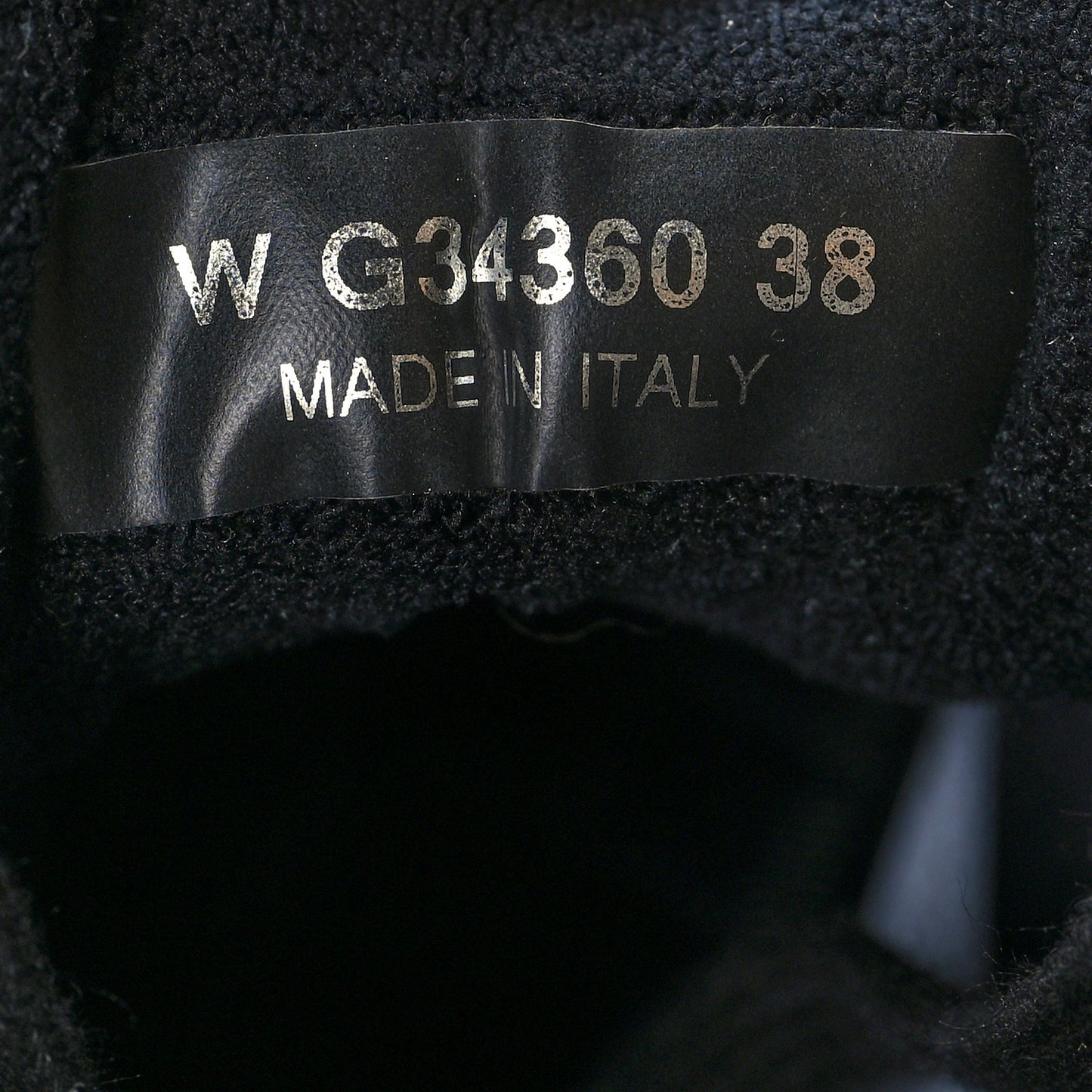Fabric Calfskin Suede CC Sneakers 38 Black