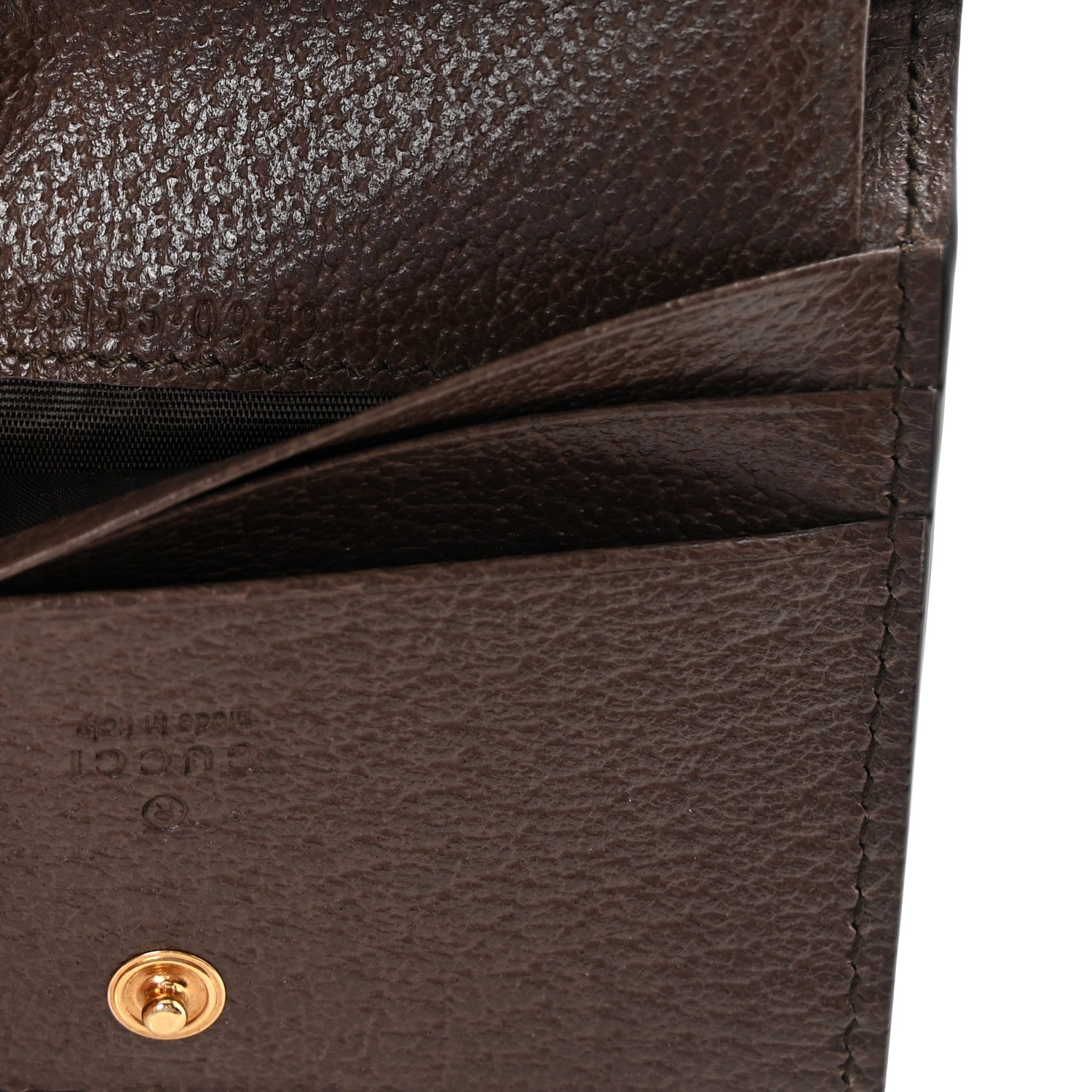 Gucci GG Supreme Monogram Textured Dollar Calfskin Web Ophidia Card Case Beige New Acero 7 of 8