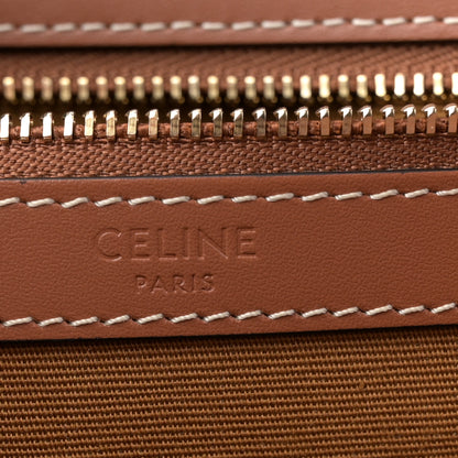 Celine Triomphe Canvas Calfskin Medium Cabas Bag Tan 6 of 10
