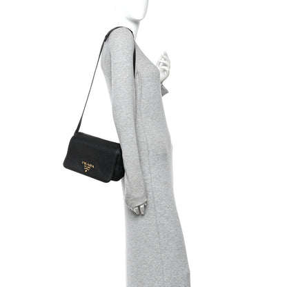 Prada Vitello Phenix Crossbody Bag Black 2 of 11