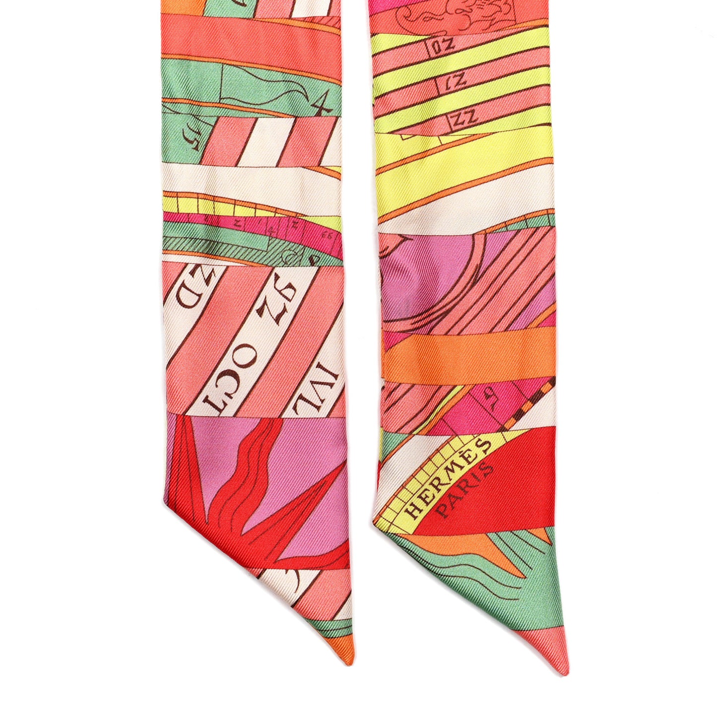 Silk Astrologie Nouvelle Twilly Rose Corail Vert Fluo